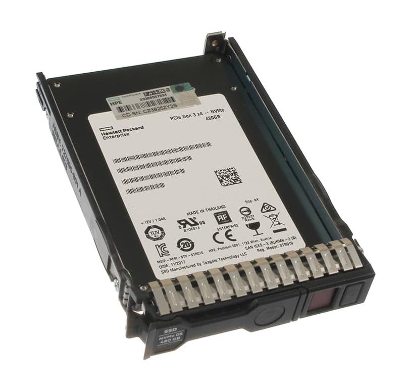 877748-K21 HPE 480GB SATA 6Gbps Read Intensive DS 3.5-Inch Solid State Drive with Smart Carrier Converter