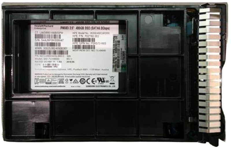 877013-002 HP 480GB SATA 6Gbps Read Intensive 2.5-Inch Solid State Drive