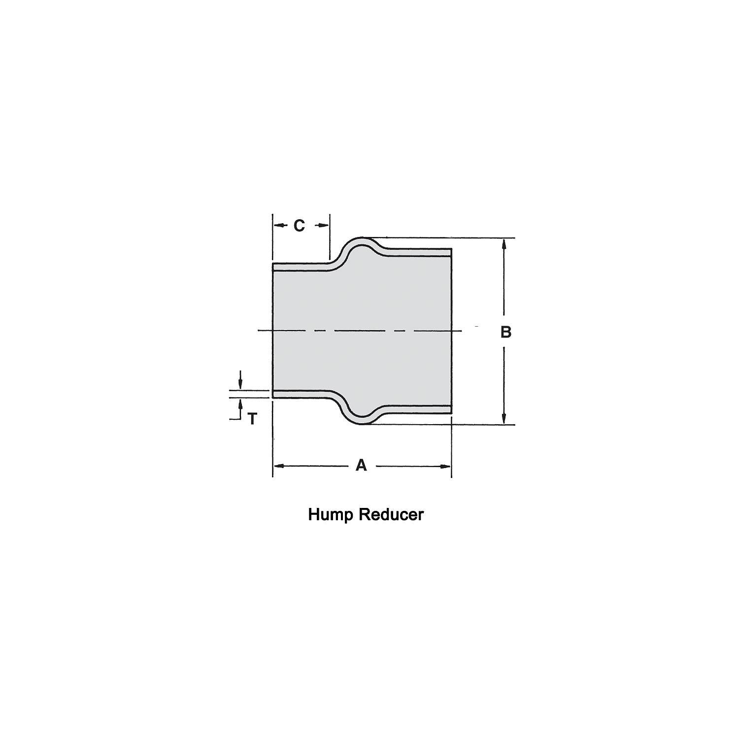 Shield 16-221-8X6 90Â° EPDM Rubber Hump Hose