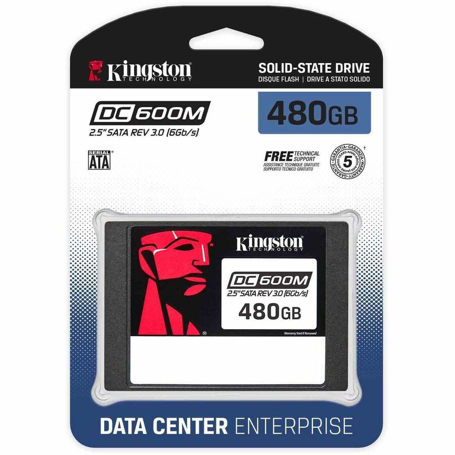 Kingston DC600M 480GB SATA 2.5in SSD - Side | Alo Tech Solutions