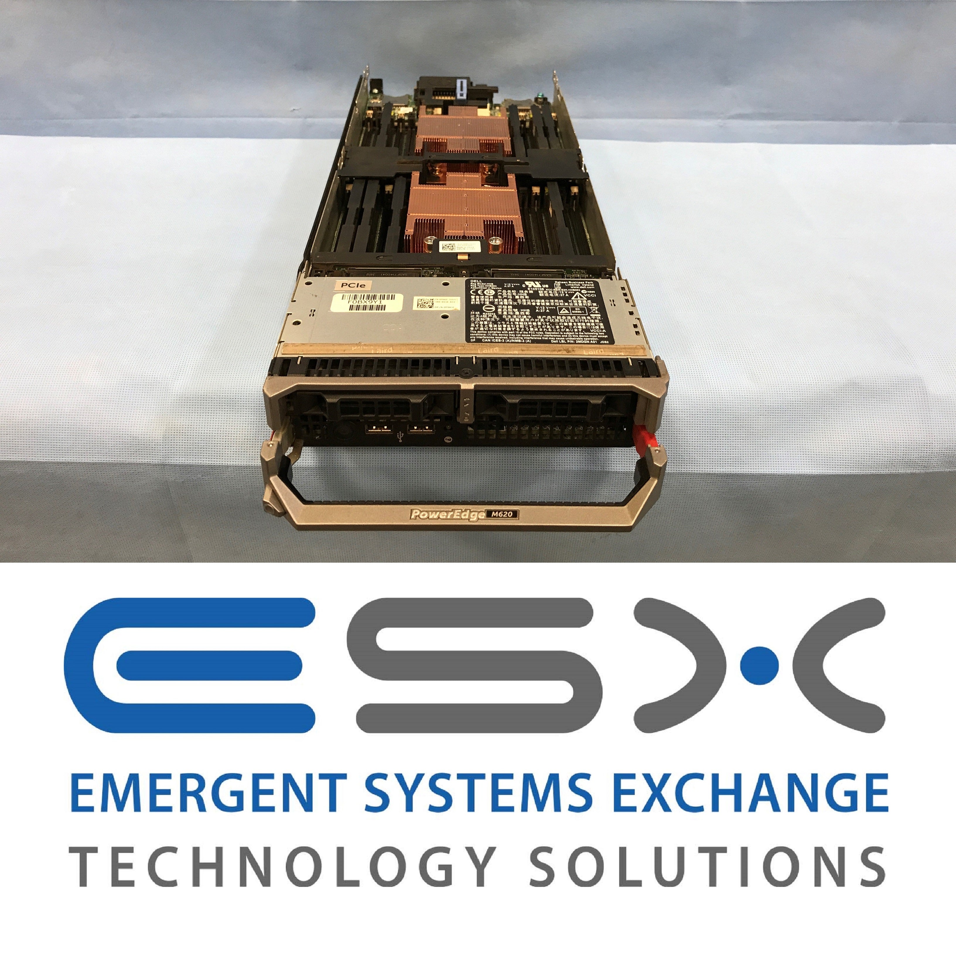 Dell PowerEdge M620 Blade Server 2x E5-2667v2 @ 3.3GHz 64GB RAM Dual SD Reader