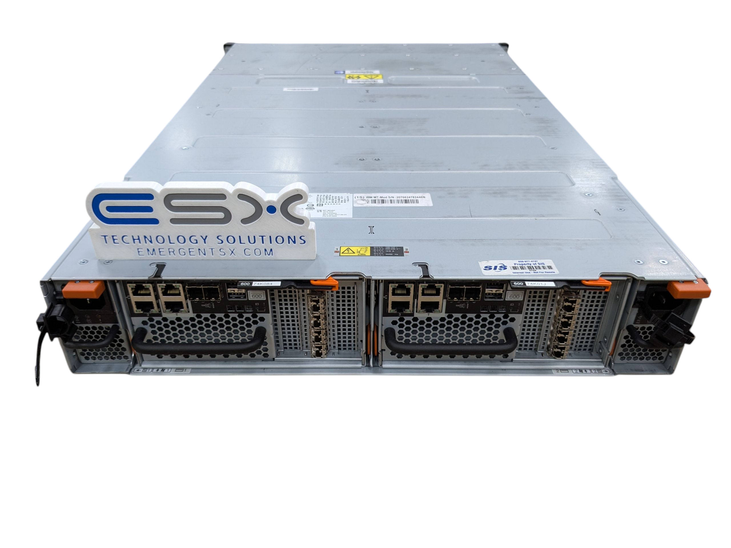 IBM 2076-624 Storwize V7000 Gen2 SFF Storage Enclosure – 2x Controller, 2x PSU