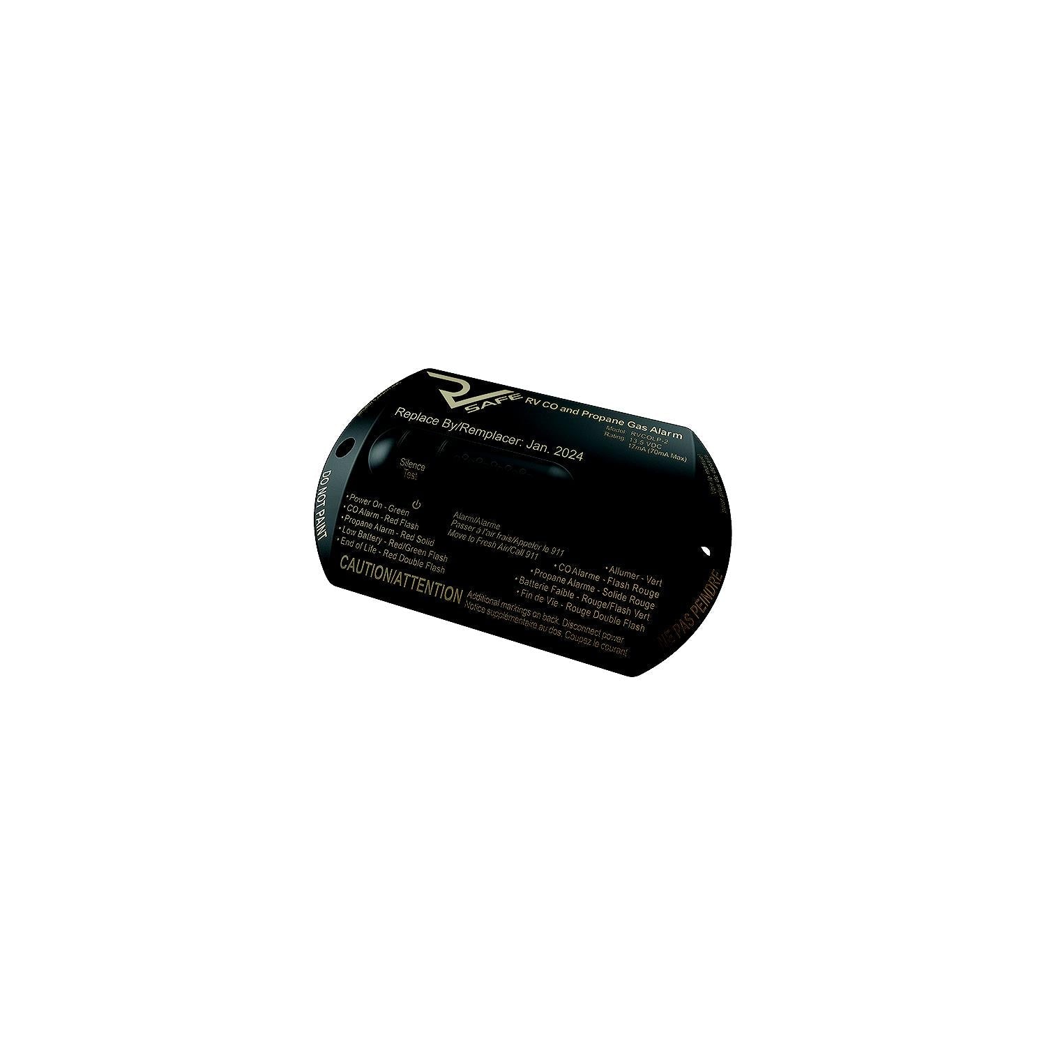 Safe Alarms RVCOLP-2B RV Safe Combination CO And Propane Alarm, Black, 2-Wire
