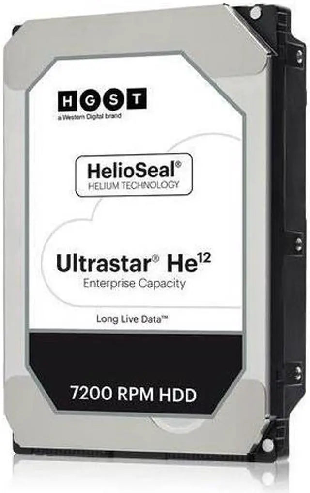 HGST Ultrastar He12 0F30141 12TB 7200 RPM 256MB Cache SATA 6.0Gb/s 3.5" Hard Drives Bare Drive