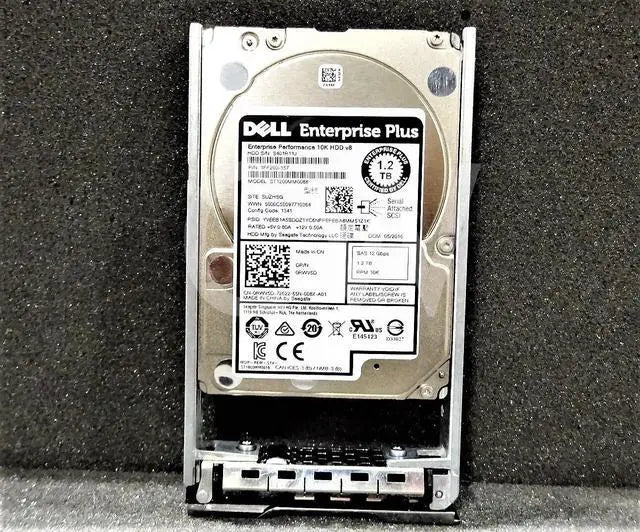 RWV5D DELL ST1200MM0088 EQUALLOGIC 1.2TB 10K12Gb/s 128MB Cache 2.5"SAS HardDrive