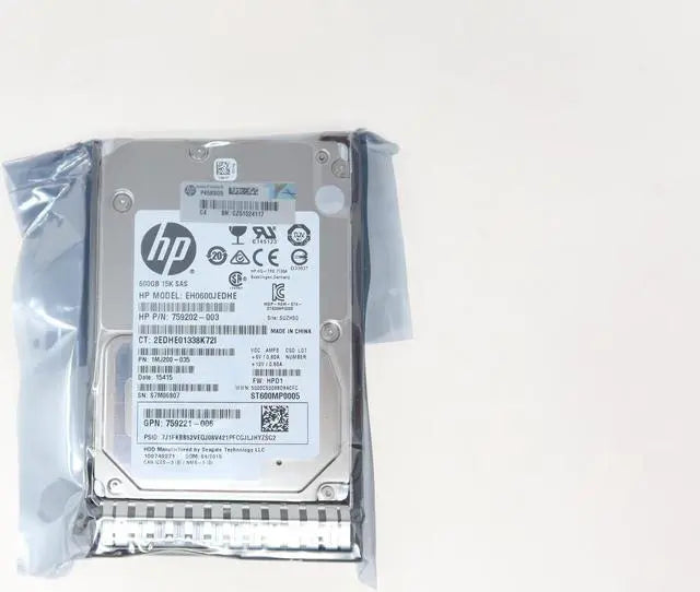 759548-001 759212-B21 HP 600GB 15K 12G SAS 2.5" Hard Drive