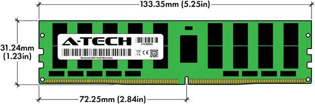 768GB (12x64GB RAM for Dell PowerEdge R430, R530, R630, R630 XL, R730, R730 XL, R730xd, R730xd XL, R830, R930 | 13th Gen. Rack Servers | DDR4 2400MHz ECC LRDIMM PC4-19200 4Rx4 Load Reduced Memory Kit
