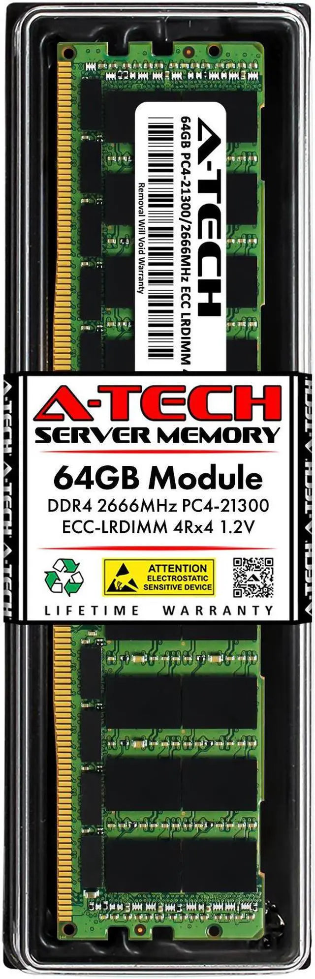64GB RAM Replacement for Samsung M386A8K40BM2-CTD7Q, M386A8K40BM2-CTD7Y | DDR4 2666MHz PC4-21300 ECC LRDIMM 4Rx4 Server Memory