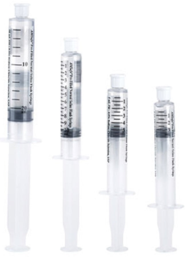 Pre-Filled Saline Flush Syringe, Sterile Field, 20 mL Fill in 20mL, 120/Cs