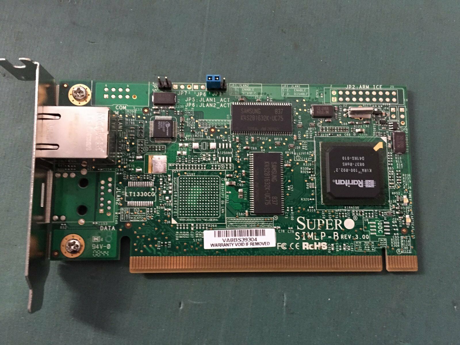 Supermicro AOC-SIMLP-B Remote Management SIMLP-B Ethernet Adapter.