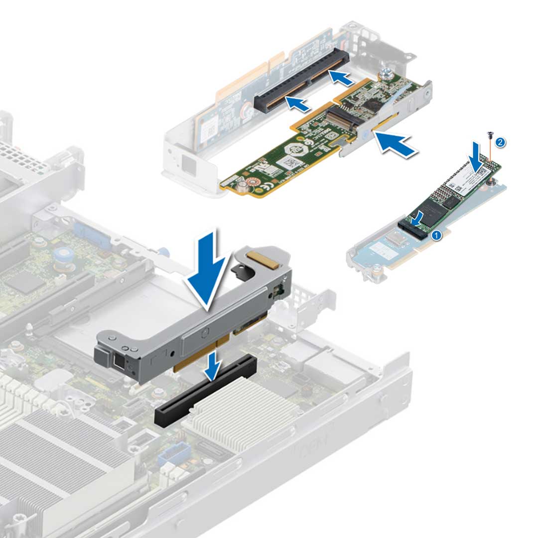 Dell Boss-S1 SATA PCI-e Riser Card | KW7N6