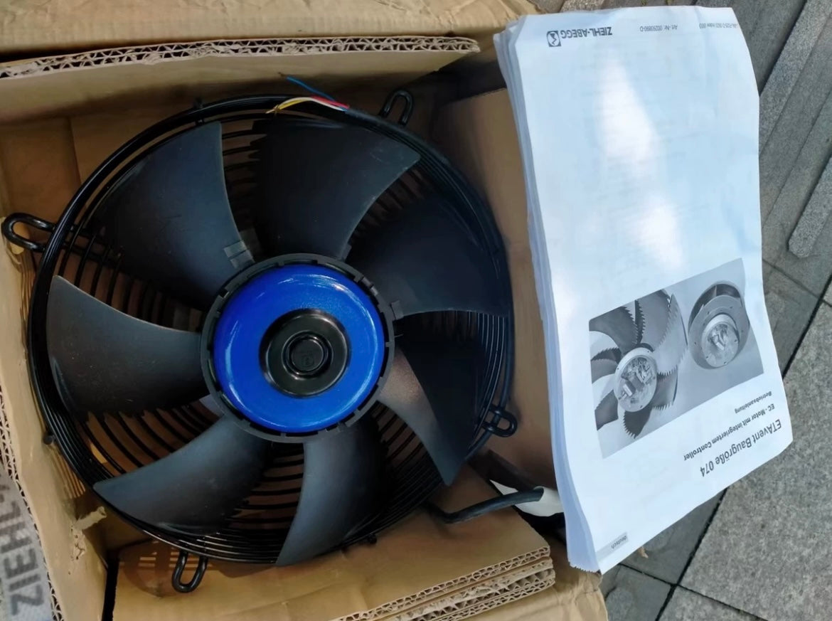 FN025-6IK.0E.V7  ZIEHL-ABEGG Axial Fan 0.23kW 200/277V 1.65/1.2A 3000rpm MK074-6IK.09.L