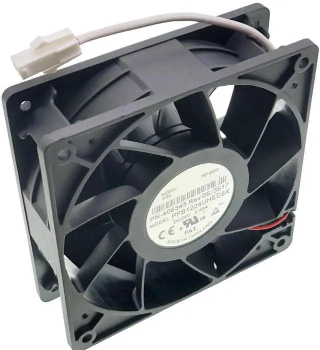 Cooling Fan for PFB1224UHEC8X PN-406345 Rev06 2217 DC 24V 2.40A 12CM Size :120×120×38mm 5500RPM