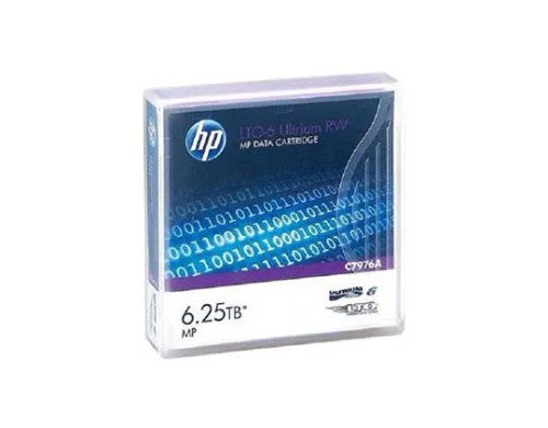 C7976A - HP LTO-6 Ultrium 2.5TB Native / 6.25TB Compressed 6 1/2-inch Re-Writable 20-Pack Tape Media Cartridge