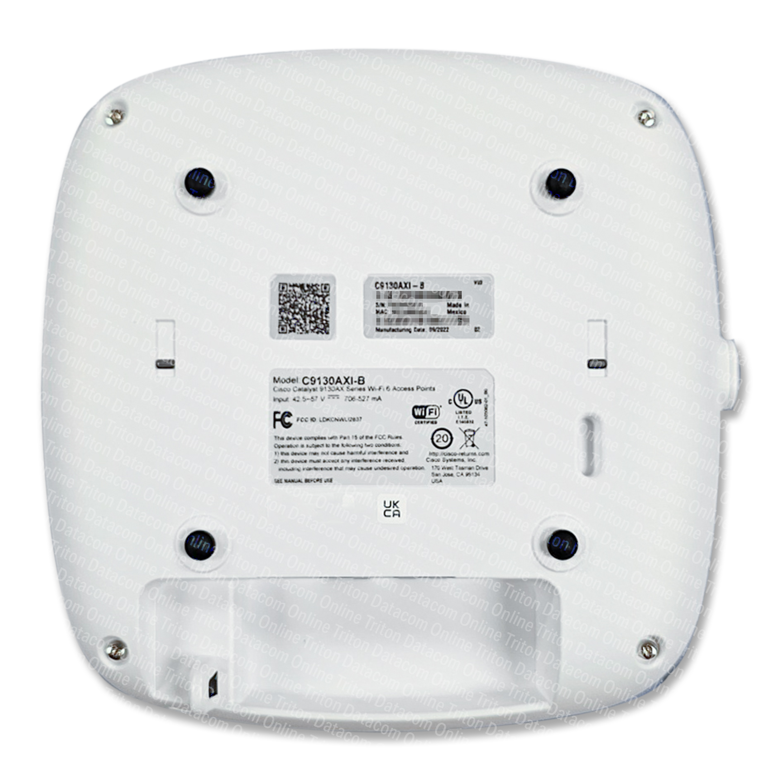 C9130AXI-B - Cisco Catalyst Wireless Access Point 9130, WiFi6, 8X8:8 MU-MIMO, Internal Antennas, United States Regulatory Domain, up to 5Gbps speeds
