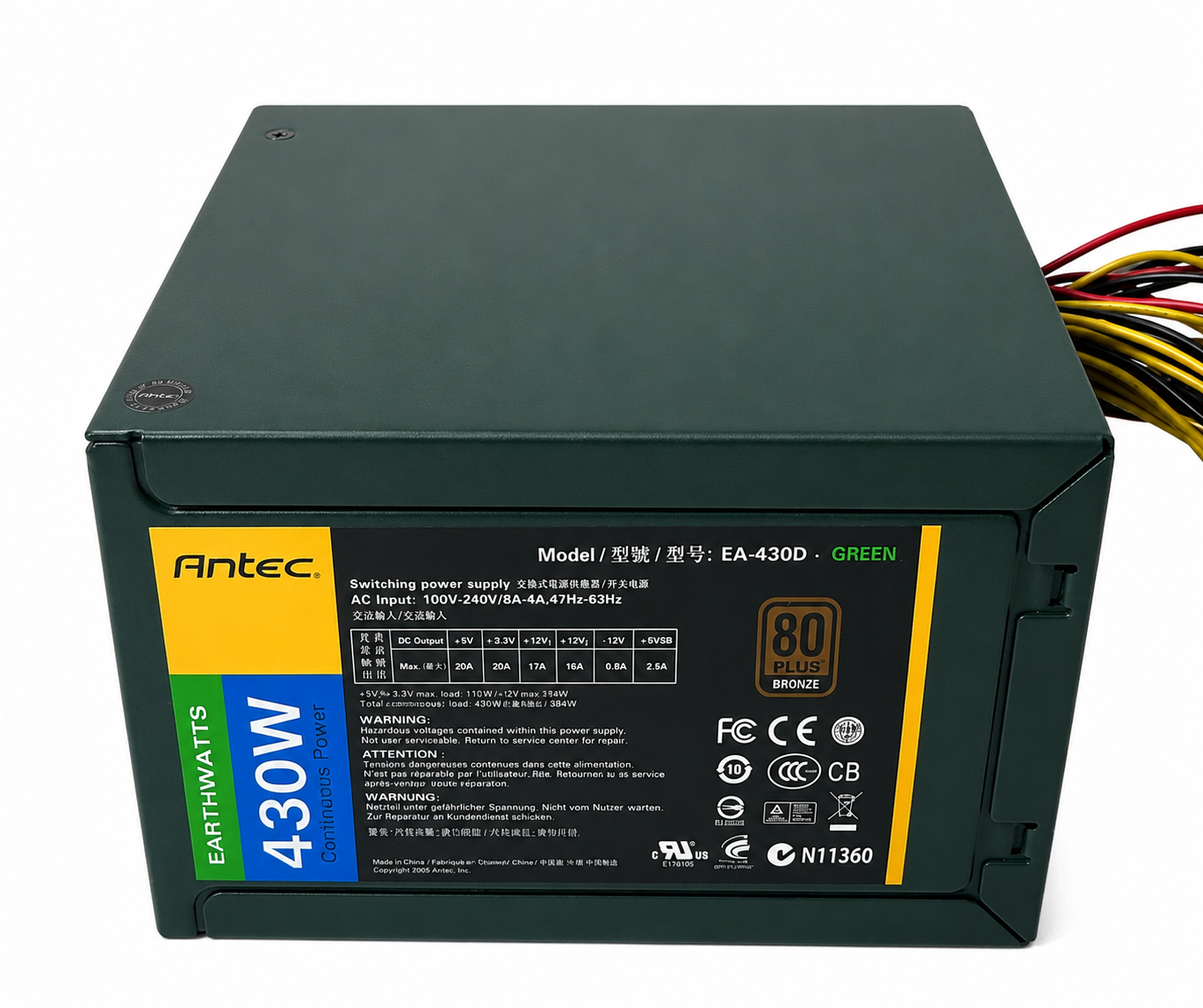 EA-430D Antec EarthWatts 430-Watts ATX12V Power Supply