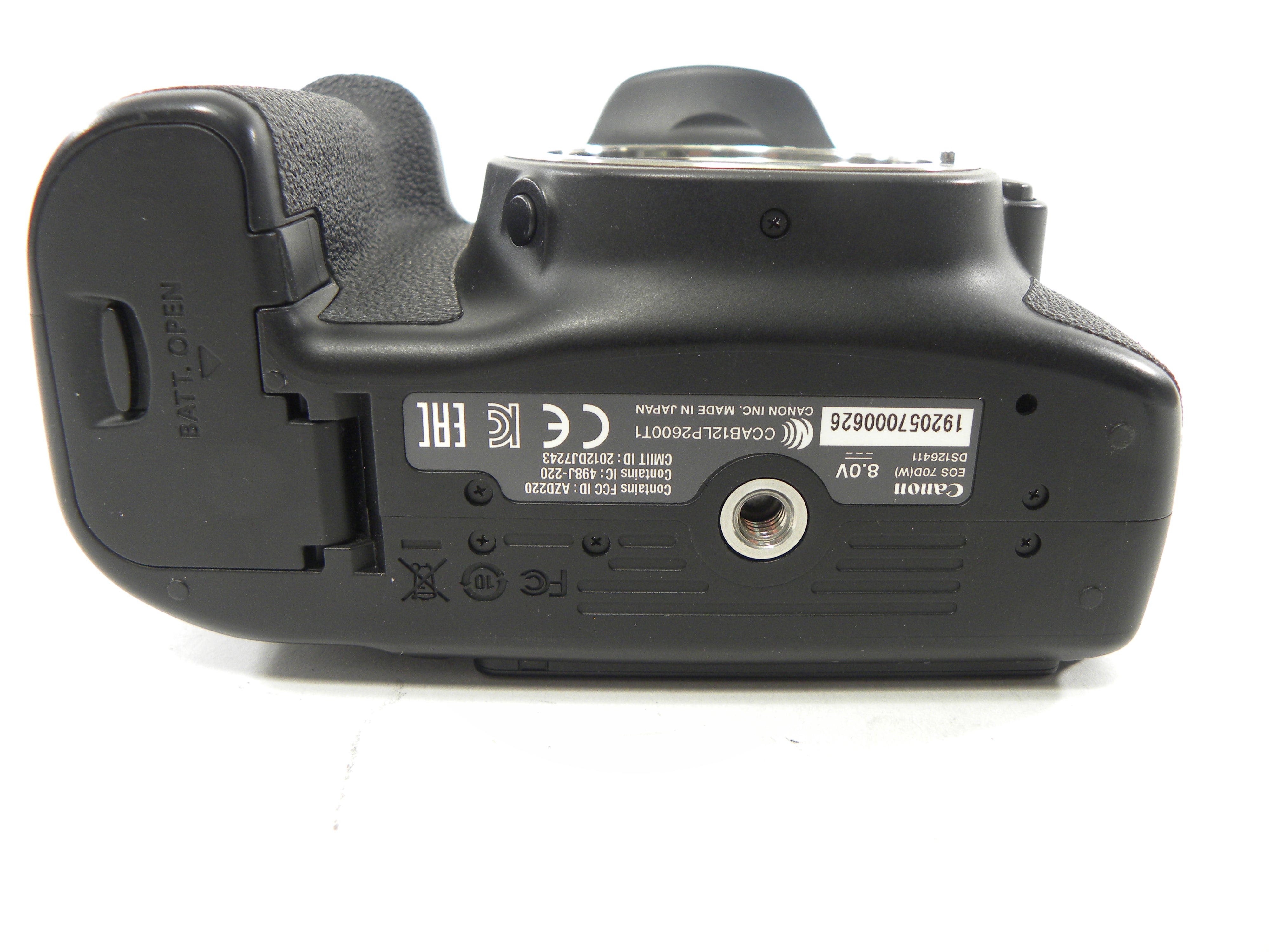 Canon EOS 70D 20.2mp Digital SLR Body Only AS IS (Parts)