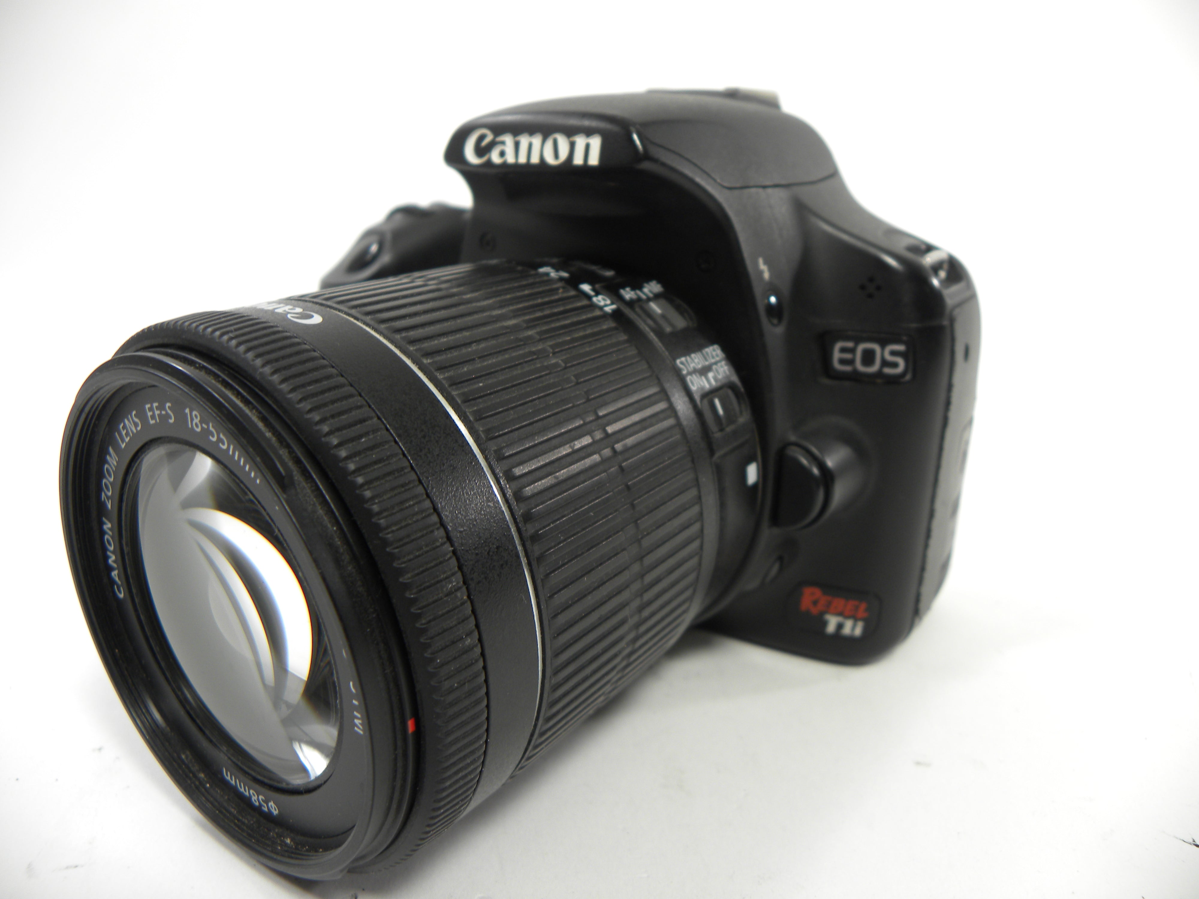 Canon EOS Rebel T1i 15.1mp Digital SLR w/18-55 IS STM Shutter ct. 34,770