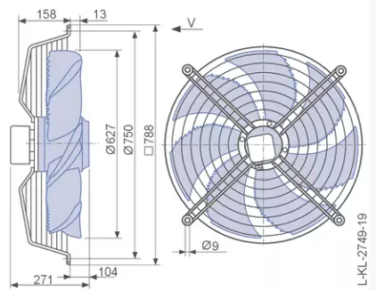 FE063-ADK.4I.6 ZIEHL-ABEGG Axial Fan