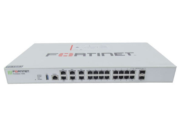 FG-100E - Fortinet FortiGate 100E Network Security Appliance, 14 GE Ports, WAN, SFP, 1U Rack-Mountable