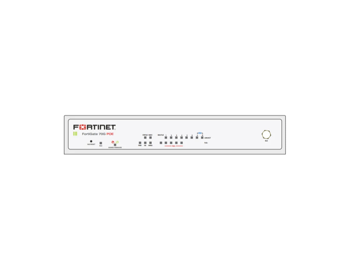 Fortinet FortiGate 70G-POE Enterprise Protection 3-Year Bundle (FG-70G-POE-BDL-809-36)