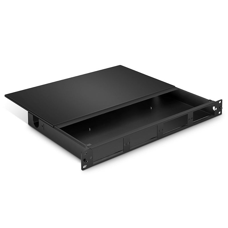 FHD High Density 1U Rack Mount Enclosure Unloaded, Tool-less Removable Top Cover, Holds up to 4 x FHD Cassettes or Panels, 144 Fibers (LC), FHD-1UFMT-N