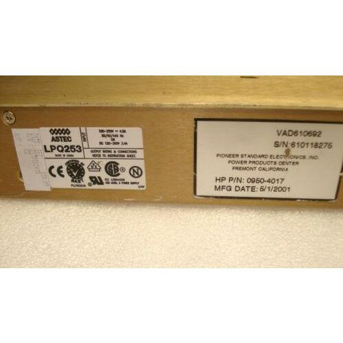 Fonte ASTEC LPQ253 POWER SUPPLY 100-250V ~4.5A 50/60/440 Hz or DC 120-300V 3.4A