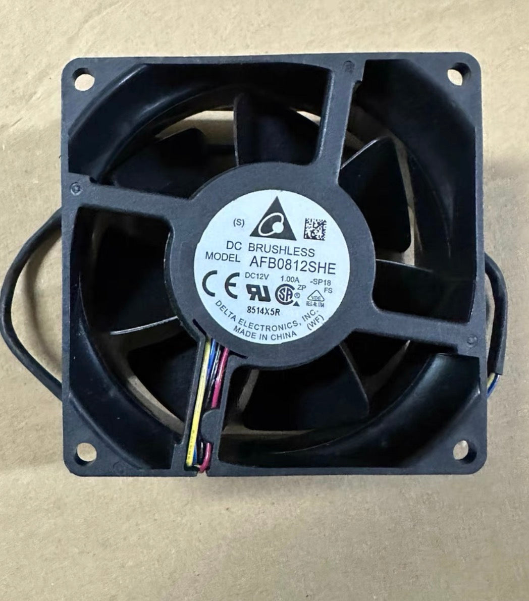 Delta AFB0812SHE 80x80x38mm 12V DC 1.0A Axial Cooling Fan