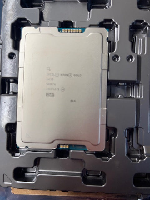 **New**Intel Xeon Gold 6430 (Spec Code: SRM7A) 32 Core Sapphire Rapids 2.10 / 3.40Ghz 60MB Cache Socket FCLGA4677 PK8071305072902 (SRM7A) Server Processor (1 Year Warranty)