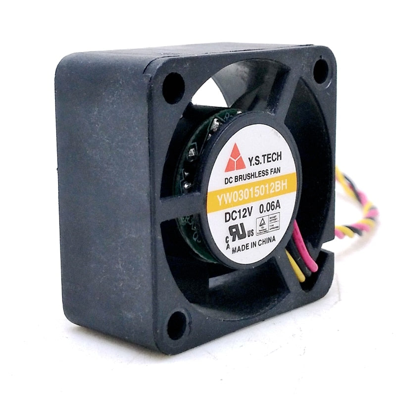 Y.S. Tech YW03015012BH 30x30x15mm 12V DC Axial Cooling Fan