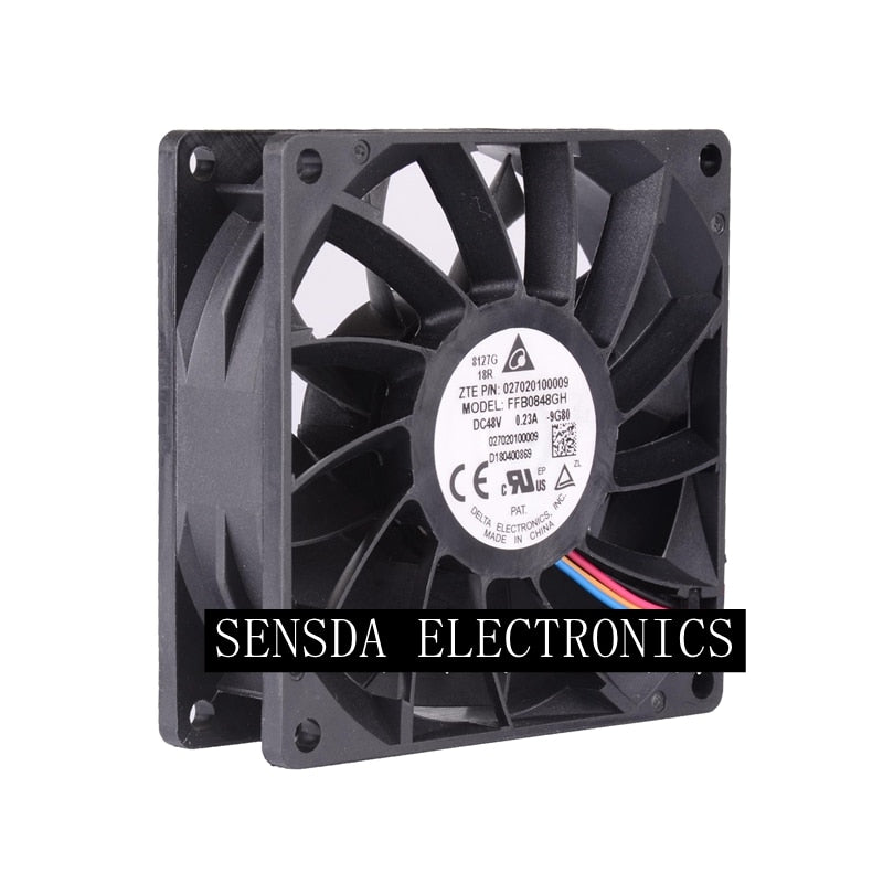 Delta FFB0848GH 80x80x25mm 48V DC 0.23A Axial Cooling Fan