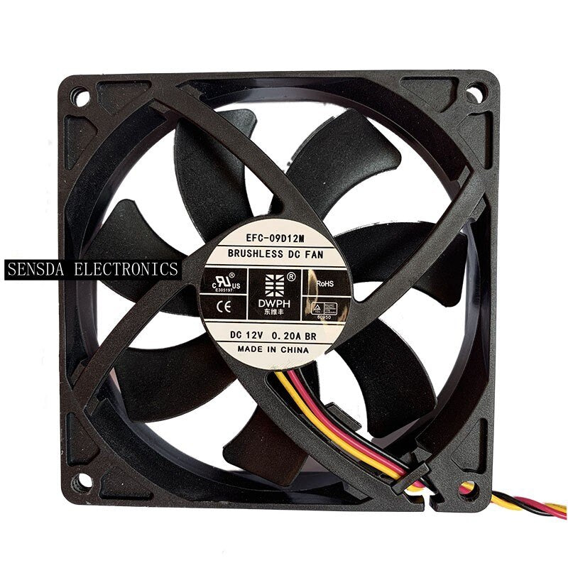EFC-09D12DM 12V DC 0.20A Axial Cooling Fan
