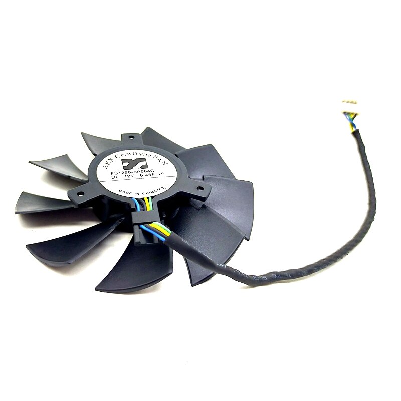 FS1290-AP084C 77x77x50mm 12V DC 4-Wire Axial Cooling Fan