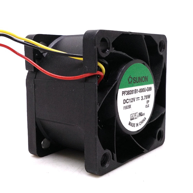 SUNON PF38281B1-000U-G99 38x38x28mm 12V DC Axial Cooling Fan