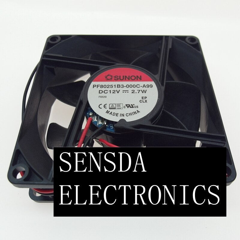 SUNON PF80251B3-000C-A99 80x80x25mm 12V DC Axial Cooling Fan