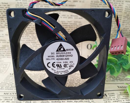 Delta AUB0812HHD 80x80x20mm 12V DC 0.40A Axial Cooling Fan