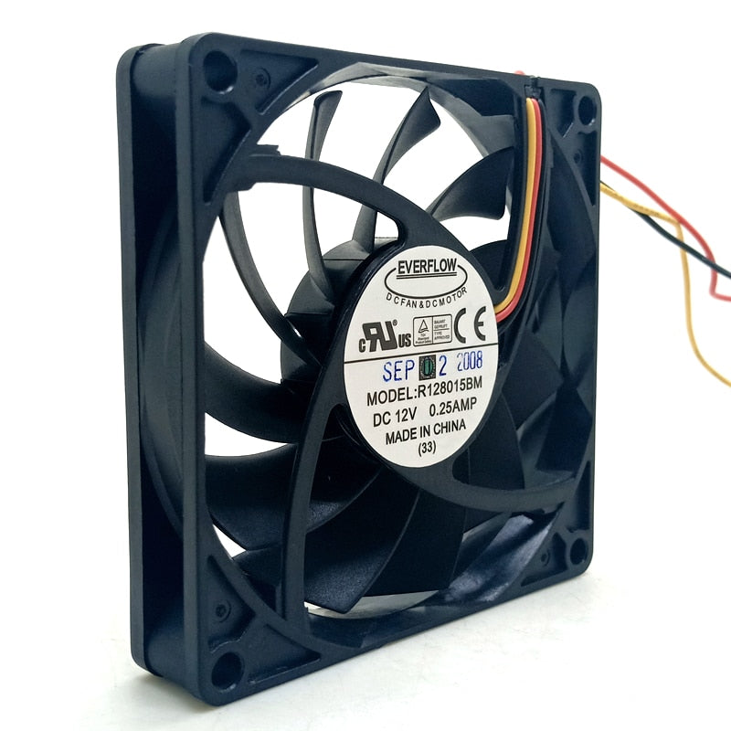 R128015BM 80x80x15mm 12V DC Axial Cooling Fan