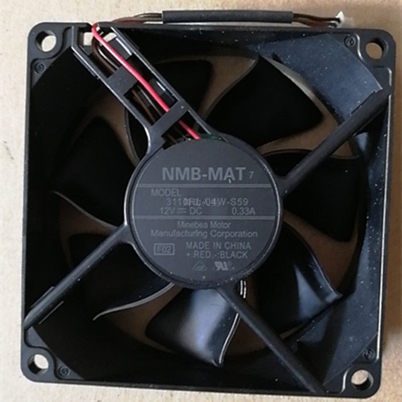 NMB 3110RL-04W-S59 80x80x25mm 12V DC 0.33A Axial Cooling Fan