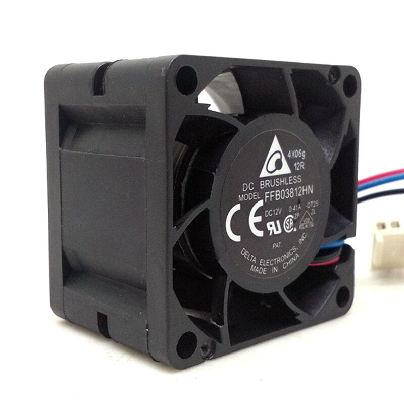 Delta FFB03812HN 38x38x28mm 12V DC 0.41A Axial Cooling Fan