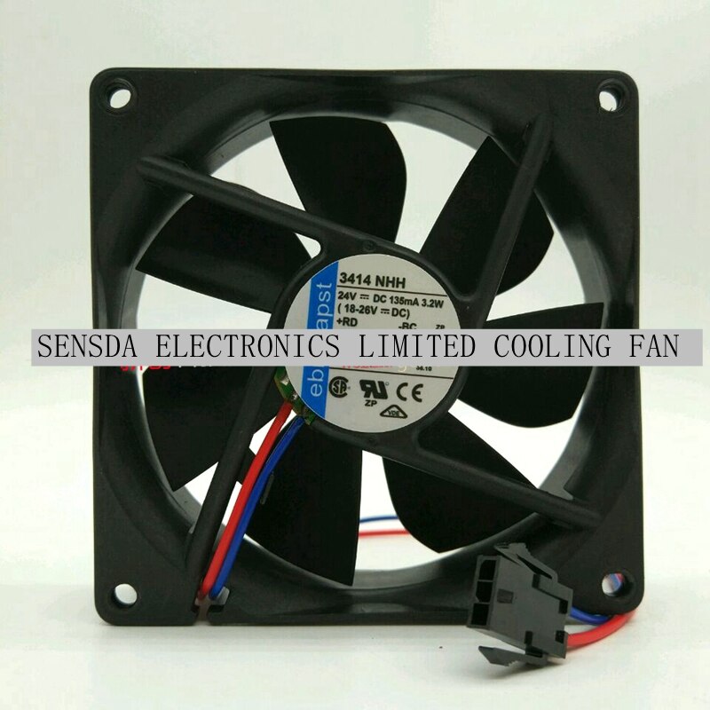 PAPST 3414NHH 92x92x25mm 24V DC Axial Cooling Fan