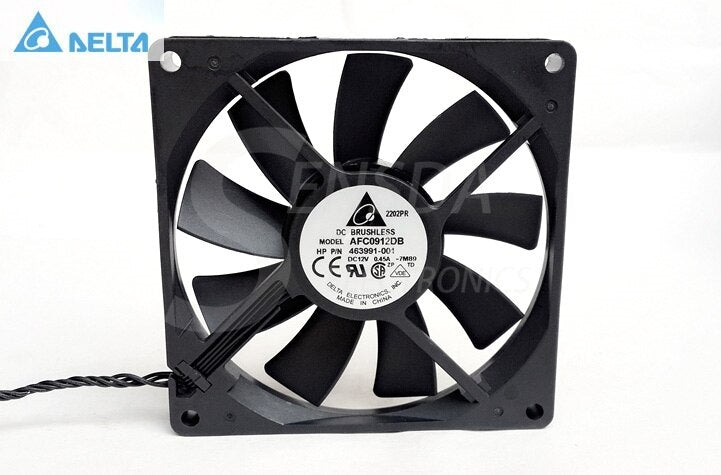 Delta AFC0912DB-F00 92x92x15mm 12V DC 0.310A 4-Wire PWM Axial Cooling Fan
