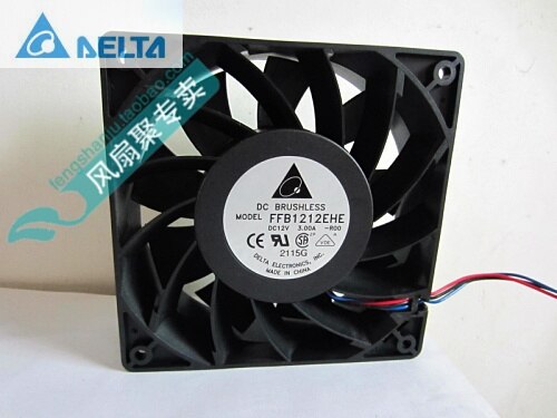Delta FFB1212EHE 120x120x38mm 12V DC 3A Axial Cooling Fan