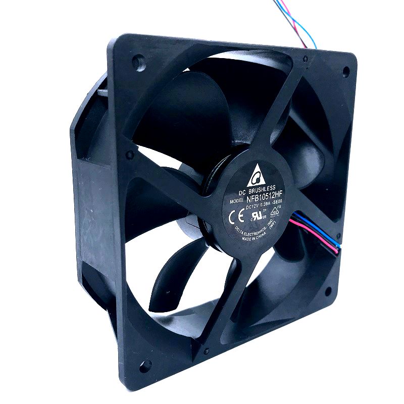Delta NFB10512HF 105x105x32mm 12V DC 0.39A 3-Wire Axial Cooling Fan
