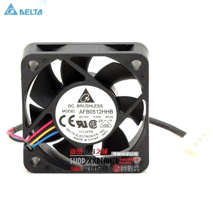 Delta AFB0512HHB 50x50x15mm 12V DC 0.12A Axial Cooling Fan