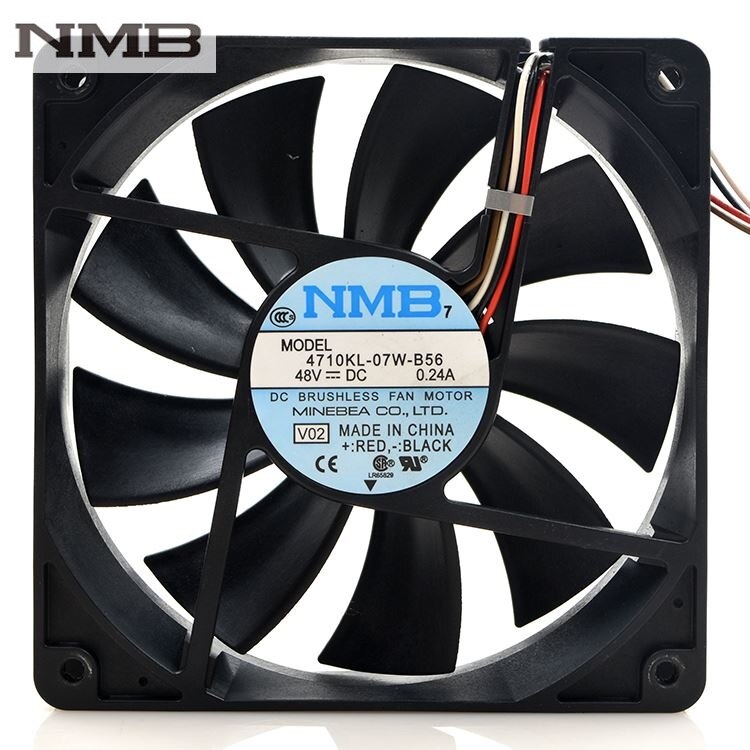 NMB 4710KL-07W-B56 120x120x25mm 0.24A Axial Cooling Fan