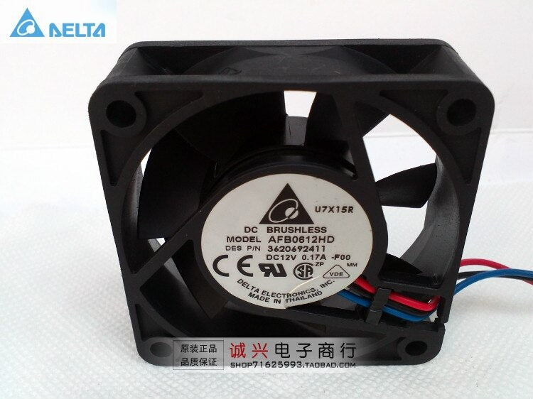 Delta AFB0612HD 60x60x20mm 12V DC 0.17A Axial Cooling Fan