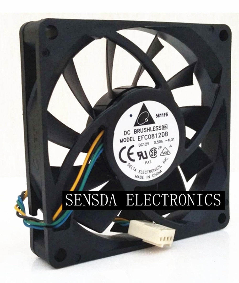 Delta EFC0812DB 80x80x15mm 12V DC 0.33A DC Axial Fan