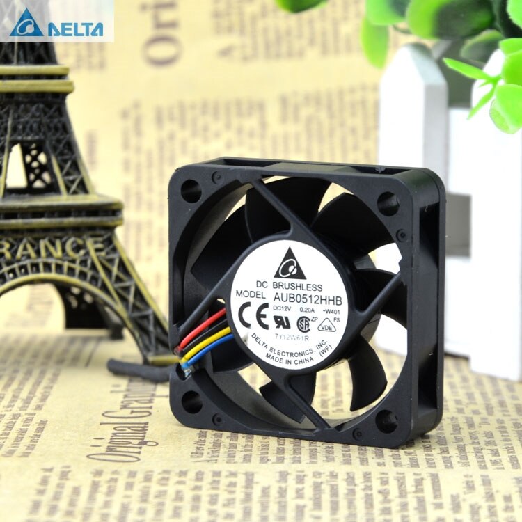 Delta AUB0512HHB 50x50x15mm 12V DC 0.2A Axial Cooling Fan