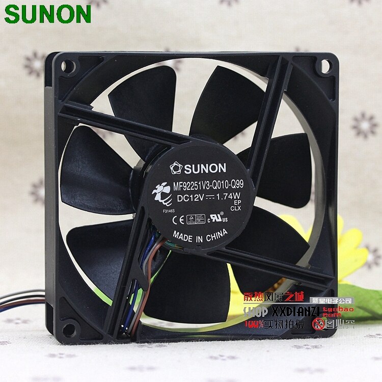 SUNON MF92251V3-Q010-Q99 92x92x25mm 12V DC Axial Cooling Fan