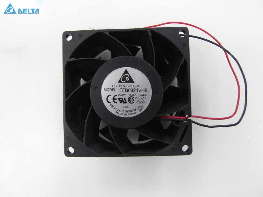 Delta FFB0824VHE 80x80x38mm 24V DC 0.25A Axial Cooling Fan